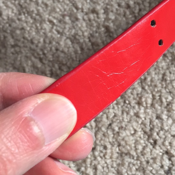 No Boundaries red skinny belt - Picture 3 of 5